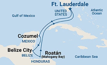Itinerary Map/Ship Image