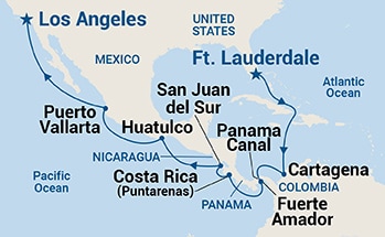 Itinerary Map/Ship Image