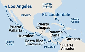 Itinerary Map/Ship Image