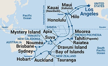 Itinerary Map/Ship Image