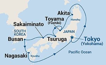 Itinerary Map/Ship Image
