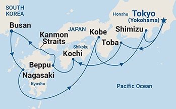Itinerary Map/Ship Image