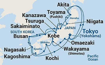 Itinerary Map/Ship Image
