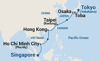 Itinerary Map/Ship Image