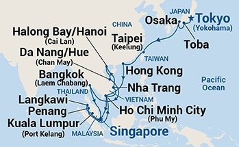Itinerary Map/Ship Image