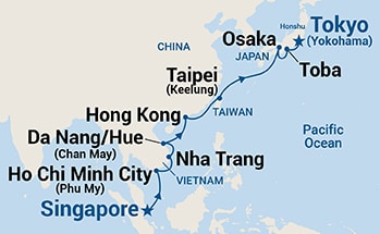 Itinerary Map/Ship Image