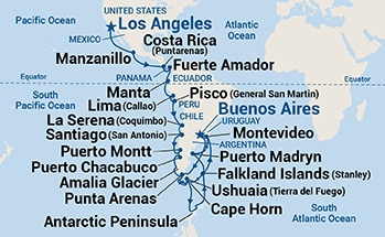 Itinerary Map/Ship Image