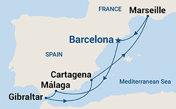 Itinerary Map/Ship Image