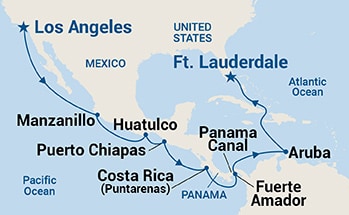Itinerary Map/Ship Image