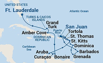 Itinerary Map/Ship Image