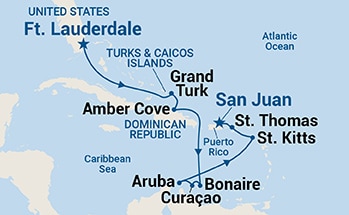 Itinerary Map/Ship Image