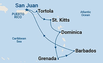 Itinerary Map/Ship Image