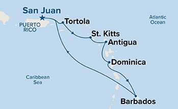 Itinerary Map/Ship Image