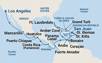 Itinerary Map/Ship Image