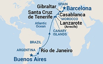 Itinerary Map/Ship Image