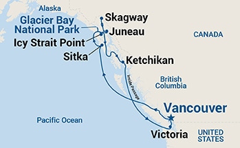 Itinerary Map/Ship Image