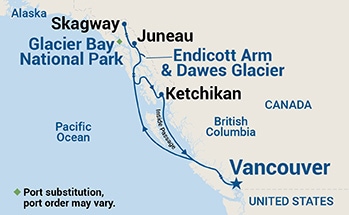Itinerary Map/Ship Image