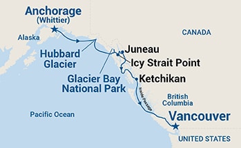 Itinerary Map/Ship Image