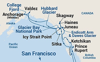 Itinerary Map/Ship Image