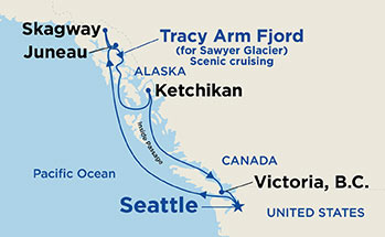 Itinerary Map/Ship Image