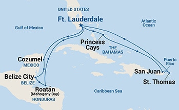 Itinerary Map/Ship Image