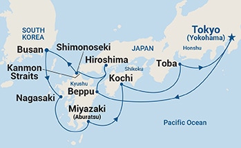 Itinerary Map/Ship Image