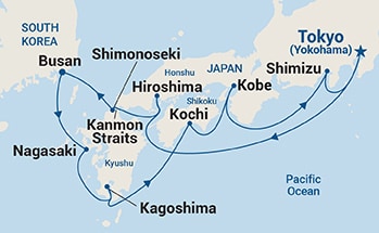 Itinerary Map/Ship Image