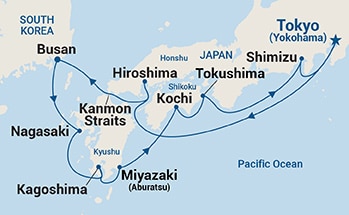 Itinerary Map/Ship Image