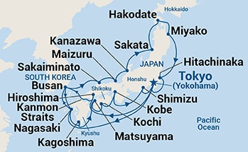 Itinerary Map/Ship Image