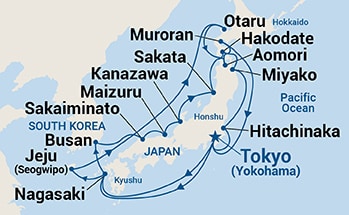 Itinerary Map/Ship Image