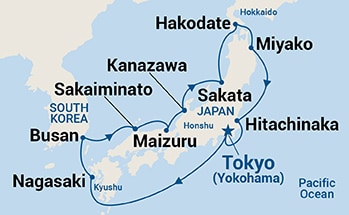 Itinerary Map/Ship Image