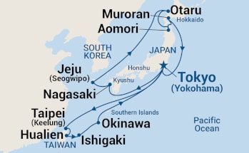 Itinerary Map/Ship Image