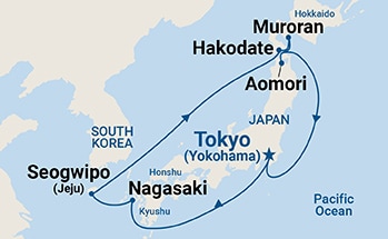 Itinerary Map/Ship Image