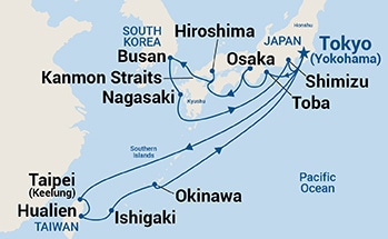 Itinerary Map/Ship Image