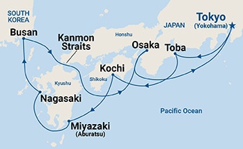 Itinerary Map/Ship Image