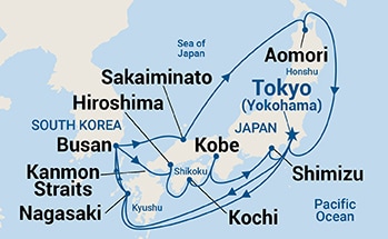 Itinerary Map/Ship Image