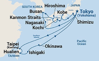 Itinerary Map/Ship Image