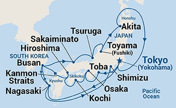 Itinerary Map/Ship Image