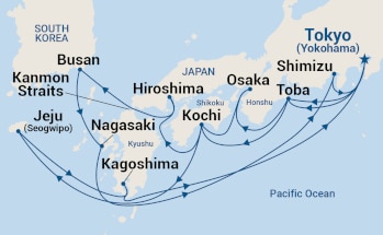 Itinerary Map/Ship Image
