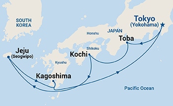 Itinerary Map/Ship Image
