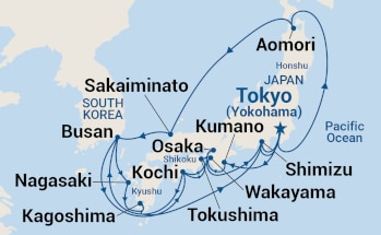 Itinerary Map/Ship Image