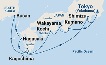 Itinerary Map/Ship Image