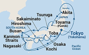 Itinerary Map/Ship Image
