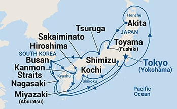 Itinerary Map/Ship Image