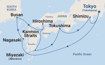 Itinerary Map/Ship Image