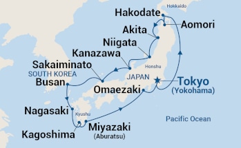 Itinerary Map/Ship Image