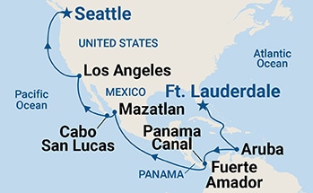 Itinerary Map/Ship Image