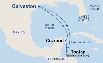 Itinerary Map/Ship Image