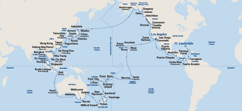 Itinerary Map/Ship Image