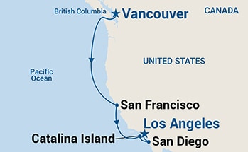 Itinerary Map/Ship Image
